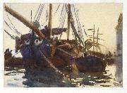 John Singer Sargent Venetian Boats Germany oil painting artist